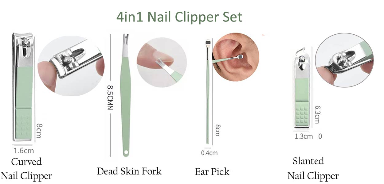 4pcs Nail Clipper Set