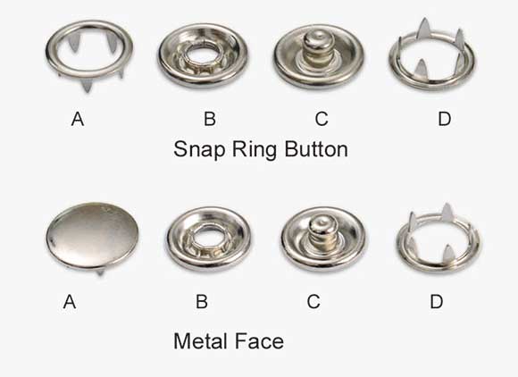 snap ring button