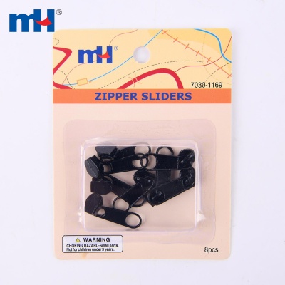 Zipper Slider in Black Nickel