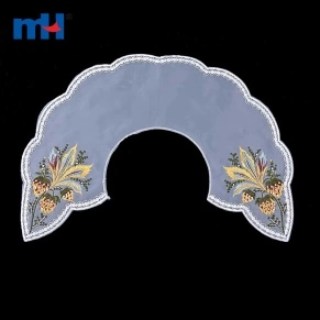 Fake Embroidery Beads Collar Lace