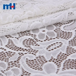 White Spandex Lace Fabric